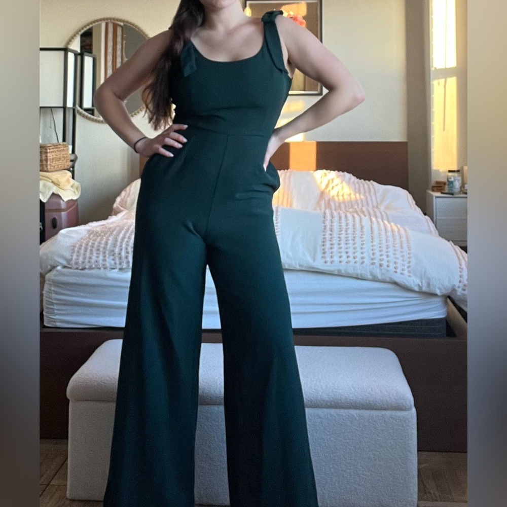 JULIA JORDAN Emerald Green Jumpsuit- M